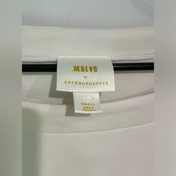 EUC Anthropologie Maeve Ribbon Tie-Back Ponte Pullover Sweatshirt S - Picture 2 of 4